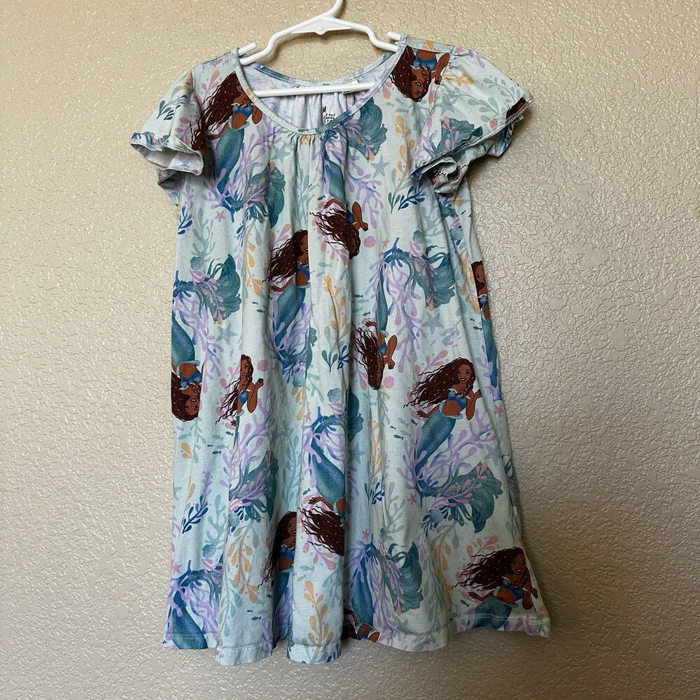 H&M Disney Little Mermaid Sleep Shirt‎ Medium Girls 6x-7 Live Action